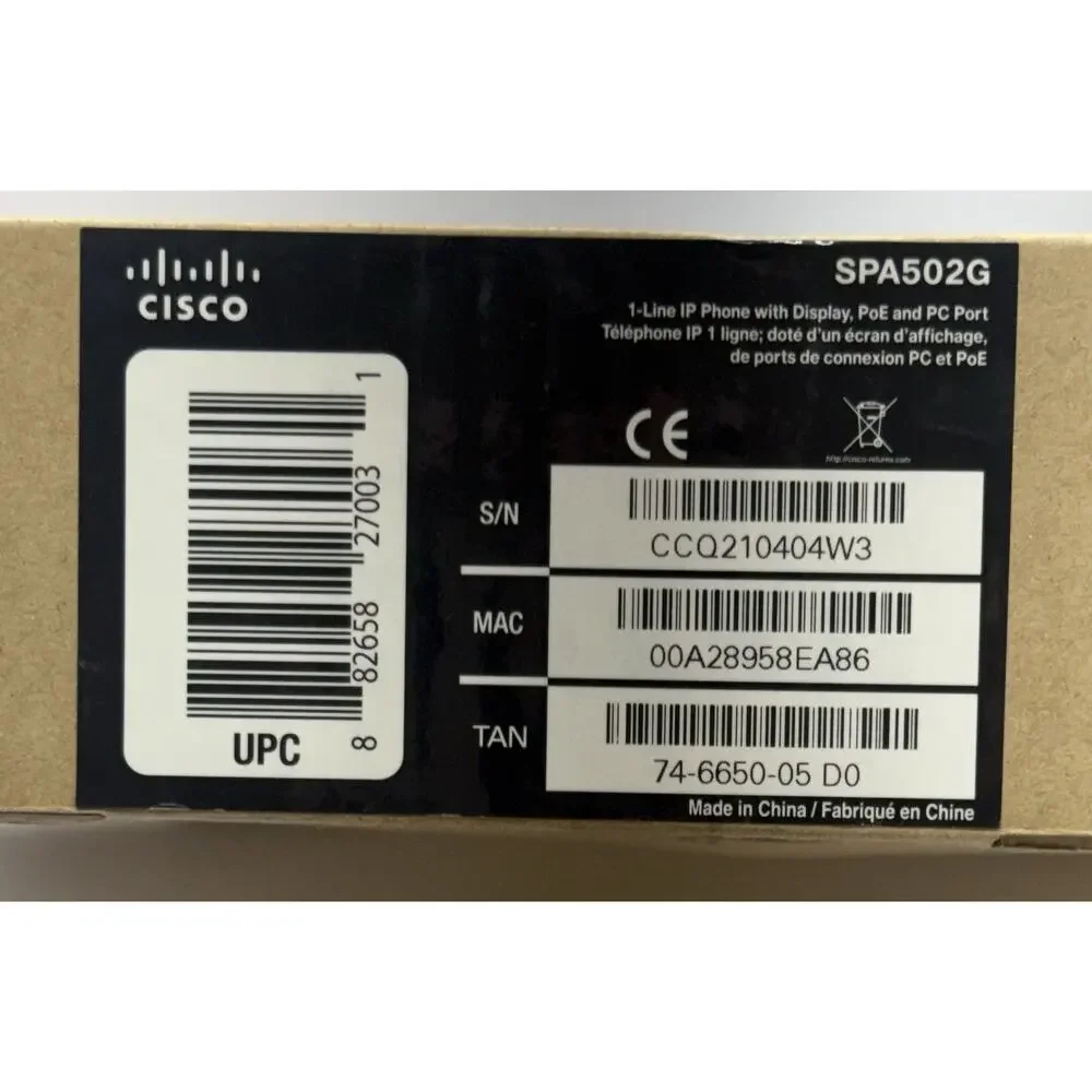 Cisco SPA502G IP Phone Lot of 6 VoIP Business Office Desk Phones RJ45